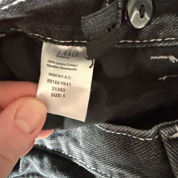 Brandy Melville J. Galt Black Carpenter Wide Leg Jeans Size Small. - Picture 3 of 3